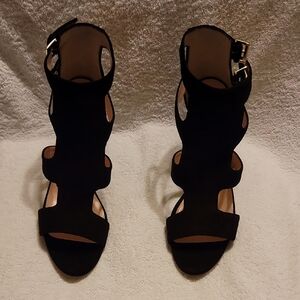 Kate Spade Black Strappy Heels